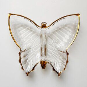Glass Butterfly Dish